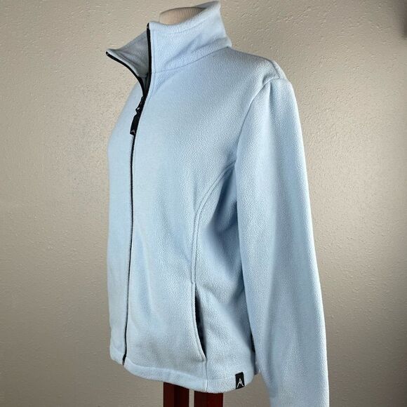 Avalanche Baby Blue Full Zip Fleece Jacket Size L EUC - Picture 3 of 7